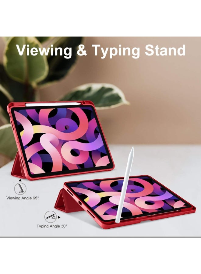 جراب لجهاز iPad Air مقاس 11 بوصة (2025 M3/2024 M2/Air 7 6 5 4) (2025/2024/2022/2020) مقاس 10.9 بوصة، مزود بحامل قلم Apple Pencil، وغطاء ذكي، ويدعم شحن قلم Apple Pencil، وخاصية التشغيل/الإيقاف التلقائي. - Image 3